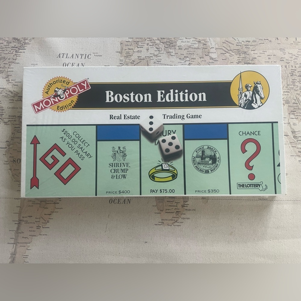 🆕Monopoly Boston Edition Real Estate Trading Board Game NIB
